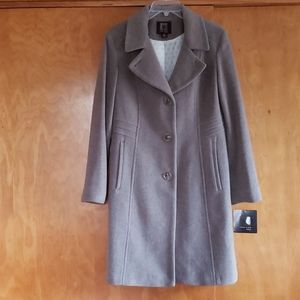 anne klein wool cashmere coat